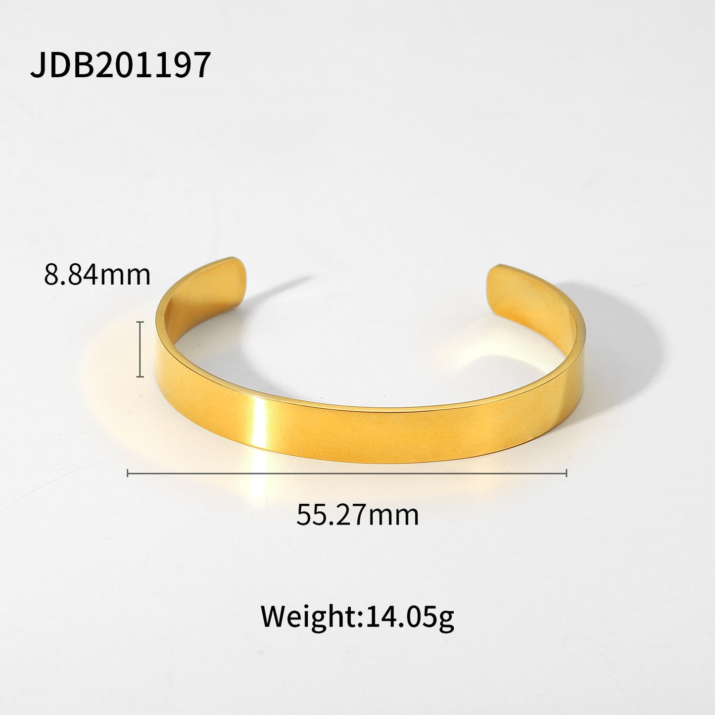 JDBW2306001 Stainless Steel Bangle Beaded Bracelet for Women