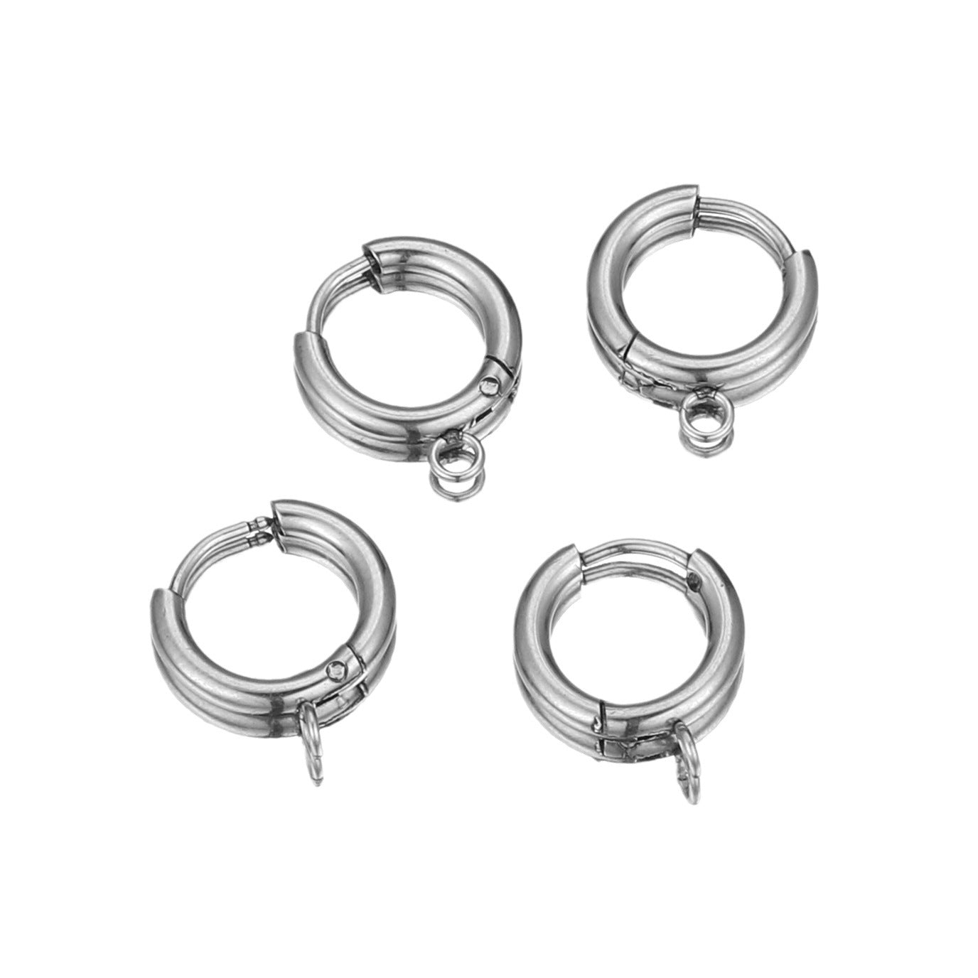 EH02 Huggie Earring Hook Circel Ring Stainless Steel Earring Accessories