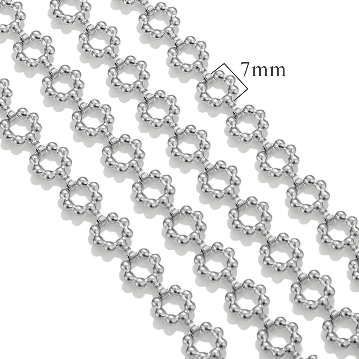 CH11 Titanium Steel Chain for DIY Necklace Jewelry 5 Meters Per Bag