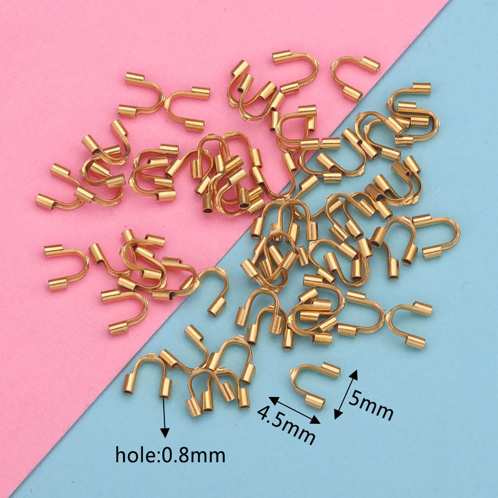 CB08 U Shape Protector Crimp Beads Accessories for DIY Jewelry