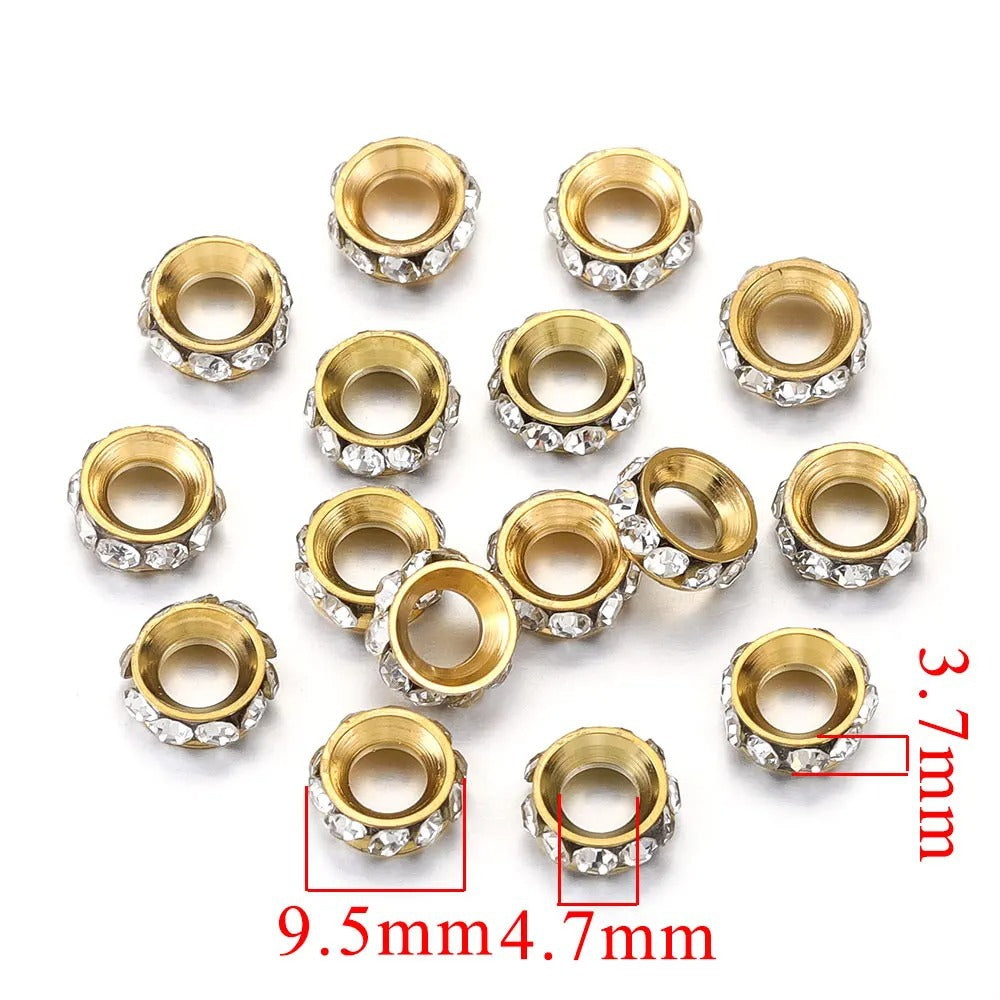 SPC34 Spacer Beads for Bracelet DIY Necklace Charms Beads for Jewelry Making Accessories