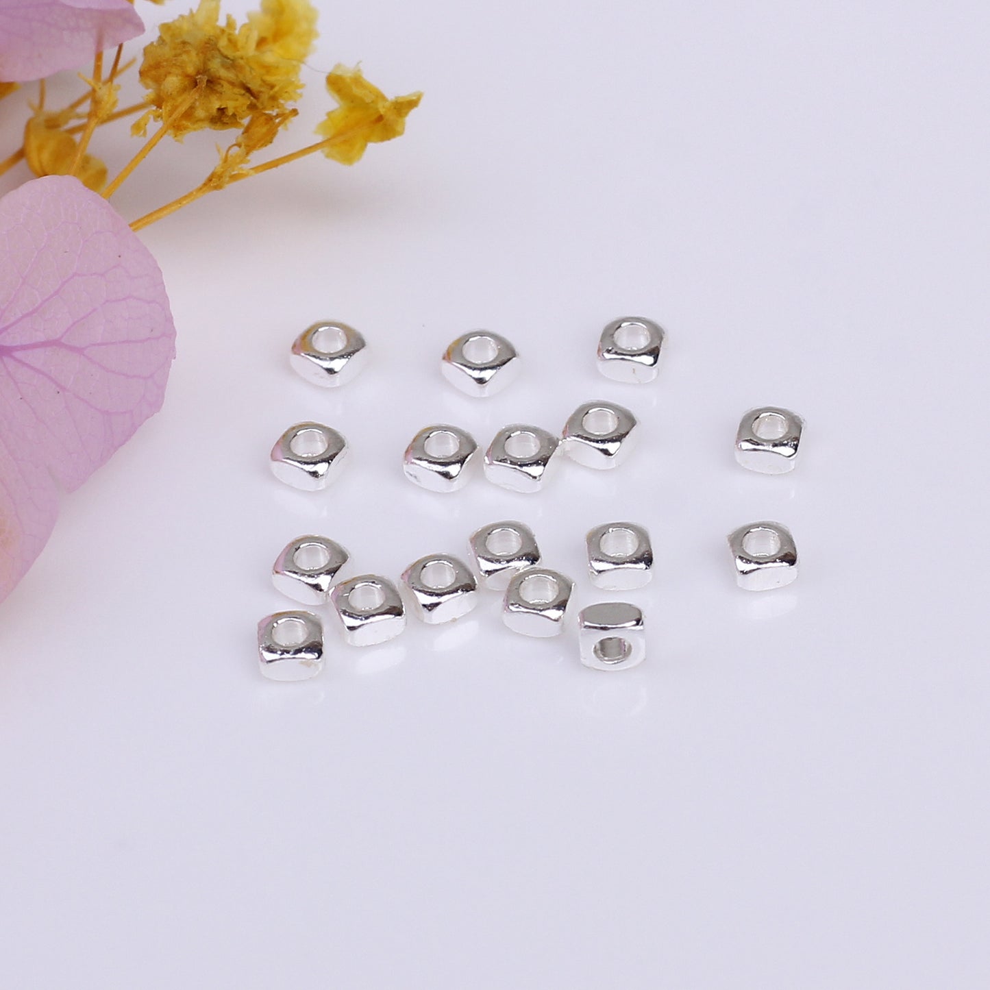 SPC13 Cube Round Corner Spacer Beads DIY Accessories for Bracelet Necklace Jewelry