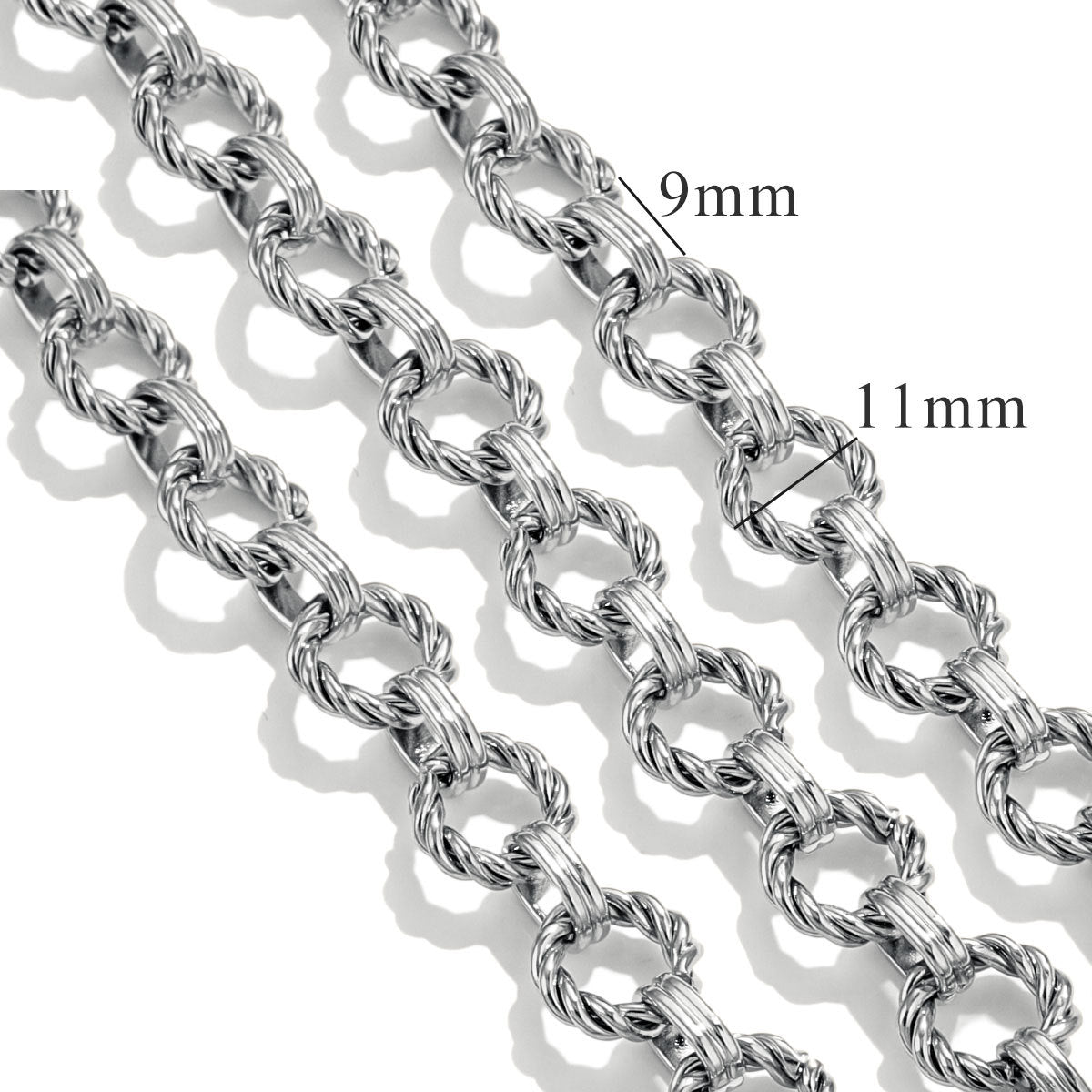 CH11 Titanium Steel Chain for DIY Necklace Jewelry 5 Meters Per Bag