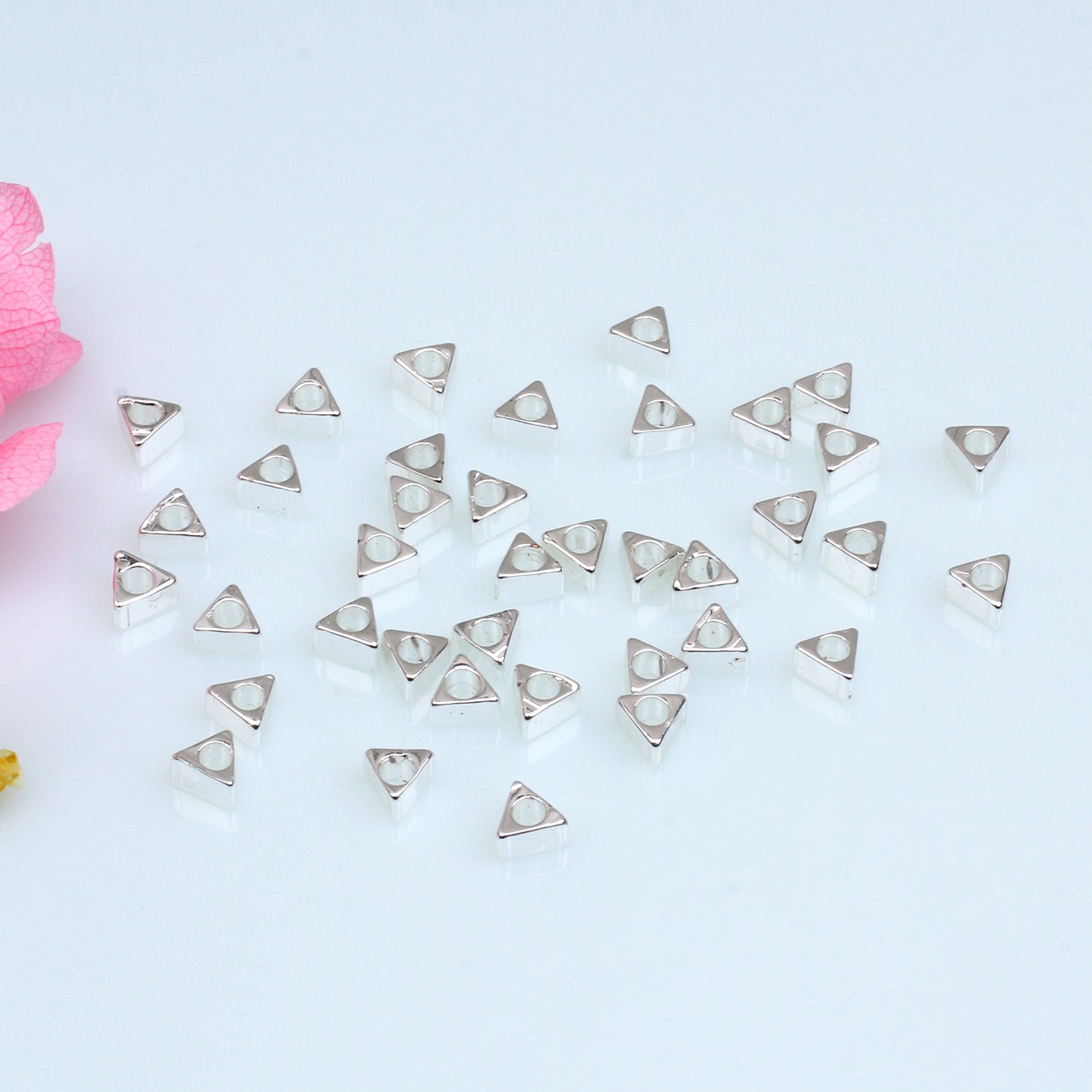 SPC12 Triangle Spacer Beads Charms Beads DIY Accessories for Jewelry Bracelet Necklace Design