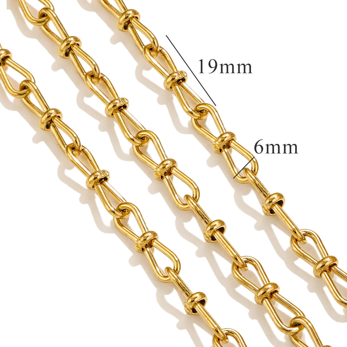 CH11 Titanium Steel Chain for DIY Necklace Jewelry 5 Meters Per Bag