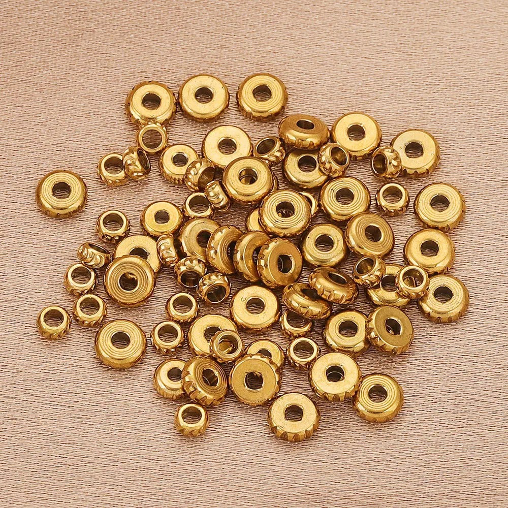 SPC51 Abacus Charm Beads Spacers Metal Spacers for DIY Bracelet Necklace Jewelry Making