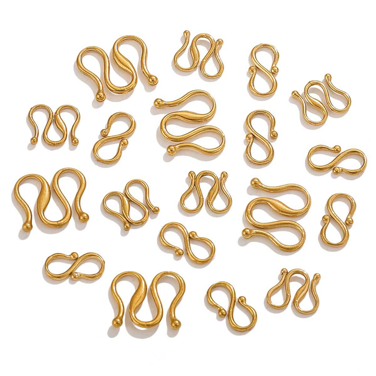 CL03 S Clasps M Clasps Stainless Steel 18K Gold Plated Clasps for DIY Jewelry Accessories