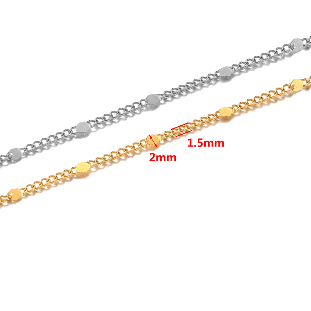 CH15 Necklace Chain Loose Chain 2m Length for DIY Necklace design