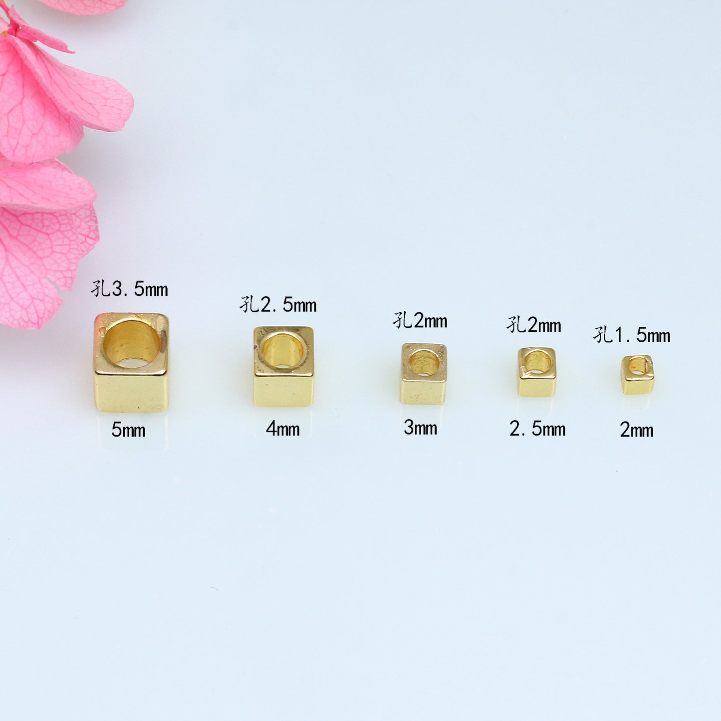 SPC14 Cube Spacer Beads DIY Accessories for Jewelry Making Bracelet Necklace Accessories