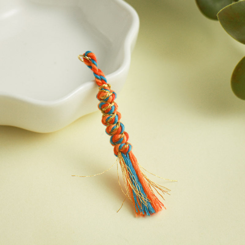 ST15 6cm Tassels Mini Size Small Tassels Open Ring 5mm Cotton String Tassels DIY accessories for Bracelet Jewelry