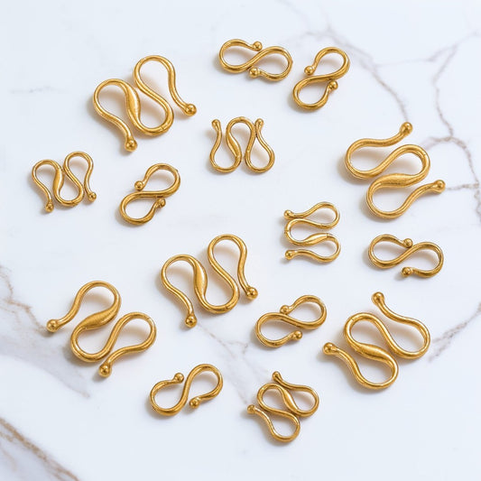 CL03 S Clasps M Clasps Stainless Steel 18K Gold Plated Clasps for DIY Jewelry Accessories