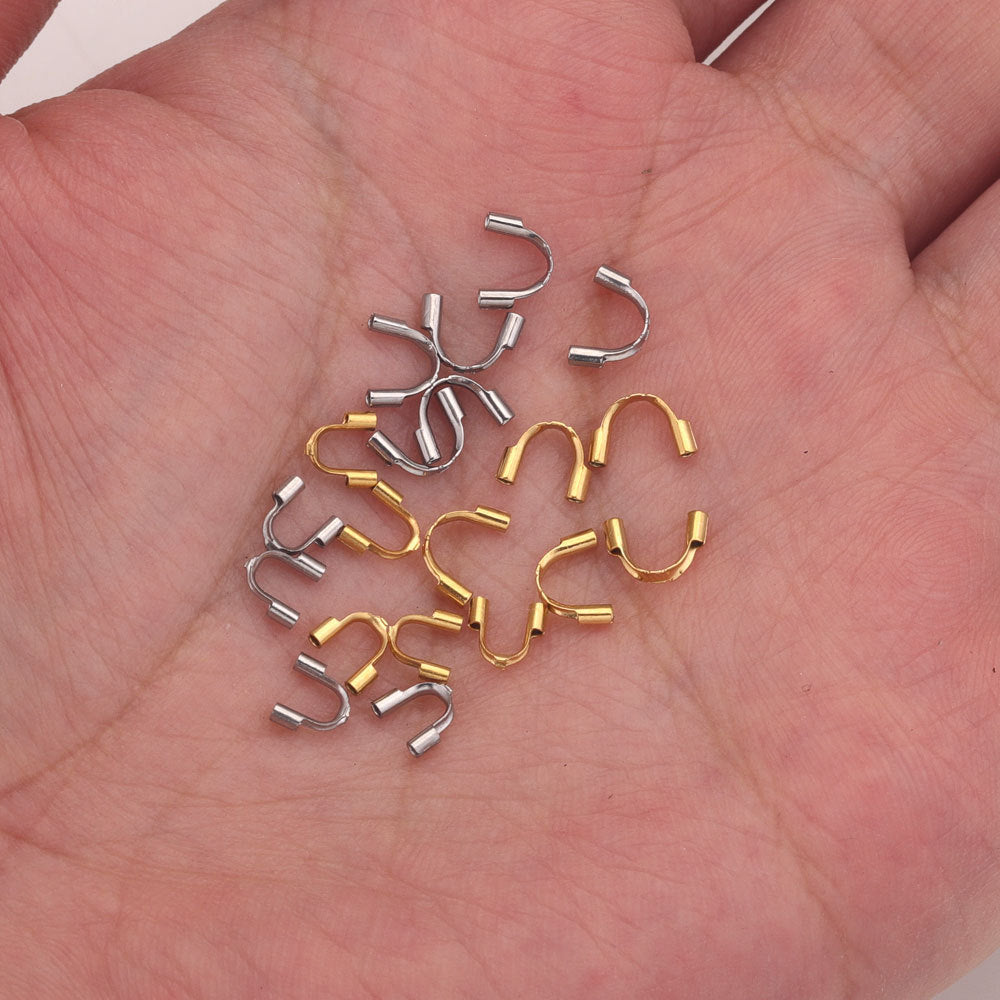 CB08 U Shape Protector Crimp Beads Accessories for DIY Jewelry