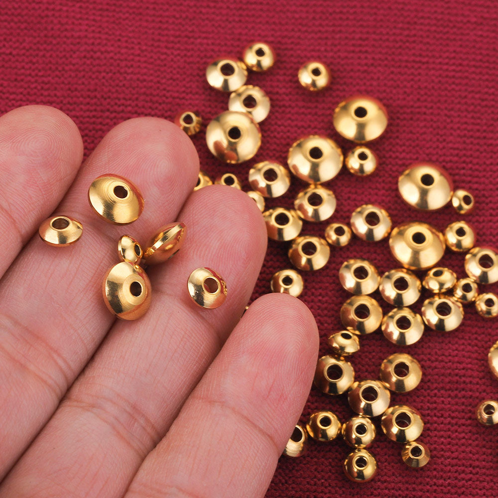 SPC52 Donut Abacus Shape Spacer Charms for DIY Bracelet Necklace Jewelry