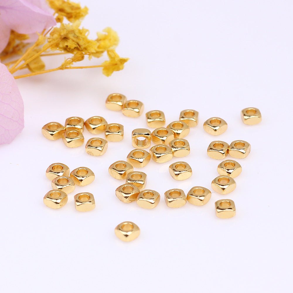 SPC13 Cube Round Corner Spacer Beads DIY Accessories for Bracelet Necklace Jewelry