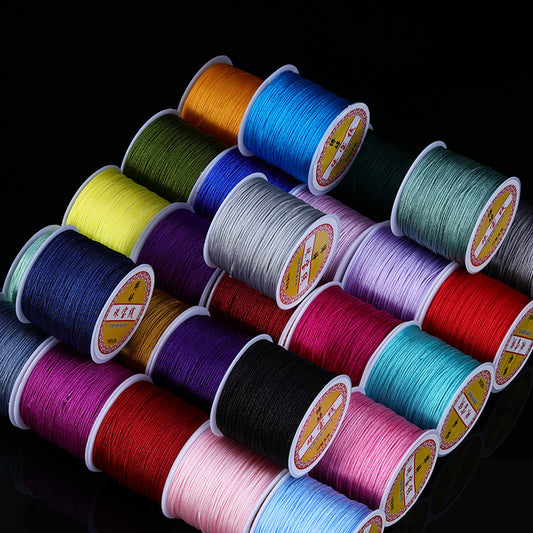 ST07 0.8mm 164ft/50m Nylon Beading String 39 Colors No Stretch Cord for DIY Jewelry Making