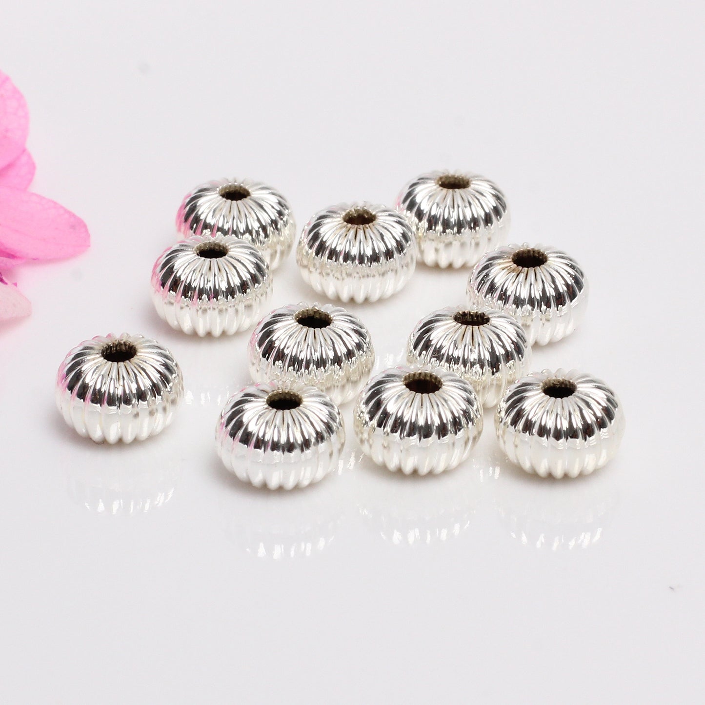 SPC15 Flat Pumpkin Spacer Beads for Jewerly DIY Bracelet Necklace Making