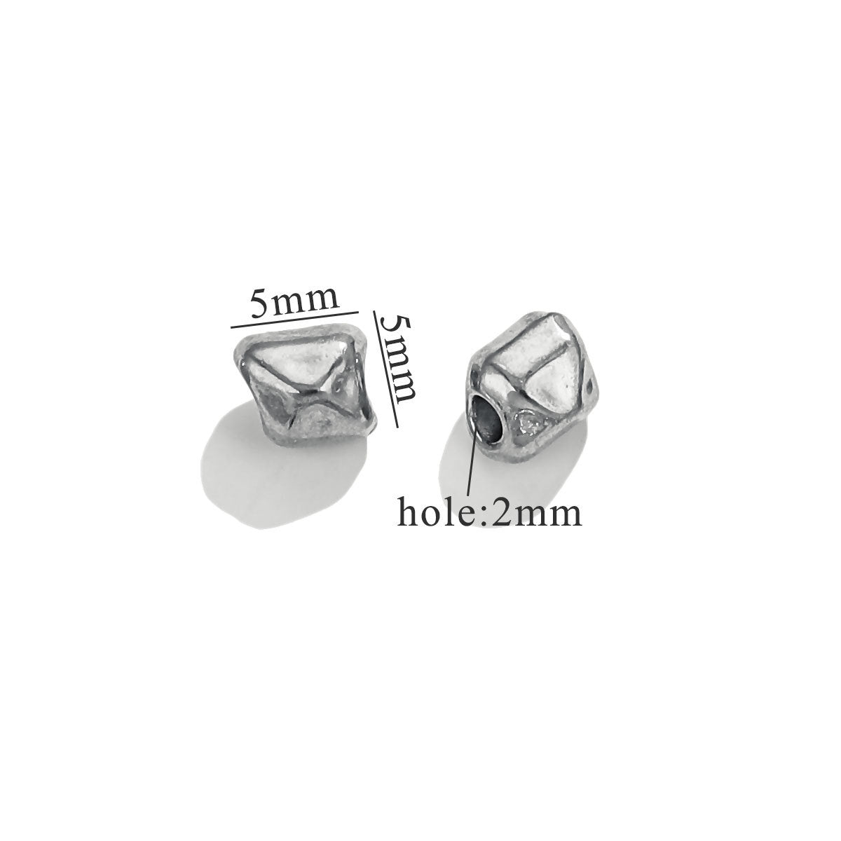 SPC25 Stainless Steel Charms beads Spacer Beads for DIY bracelet Necklace