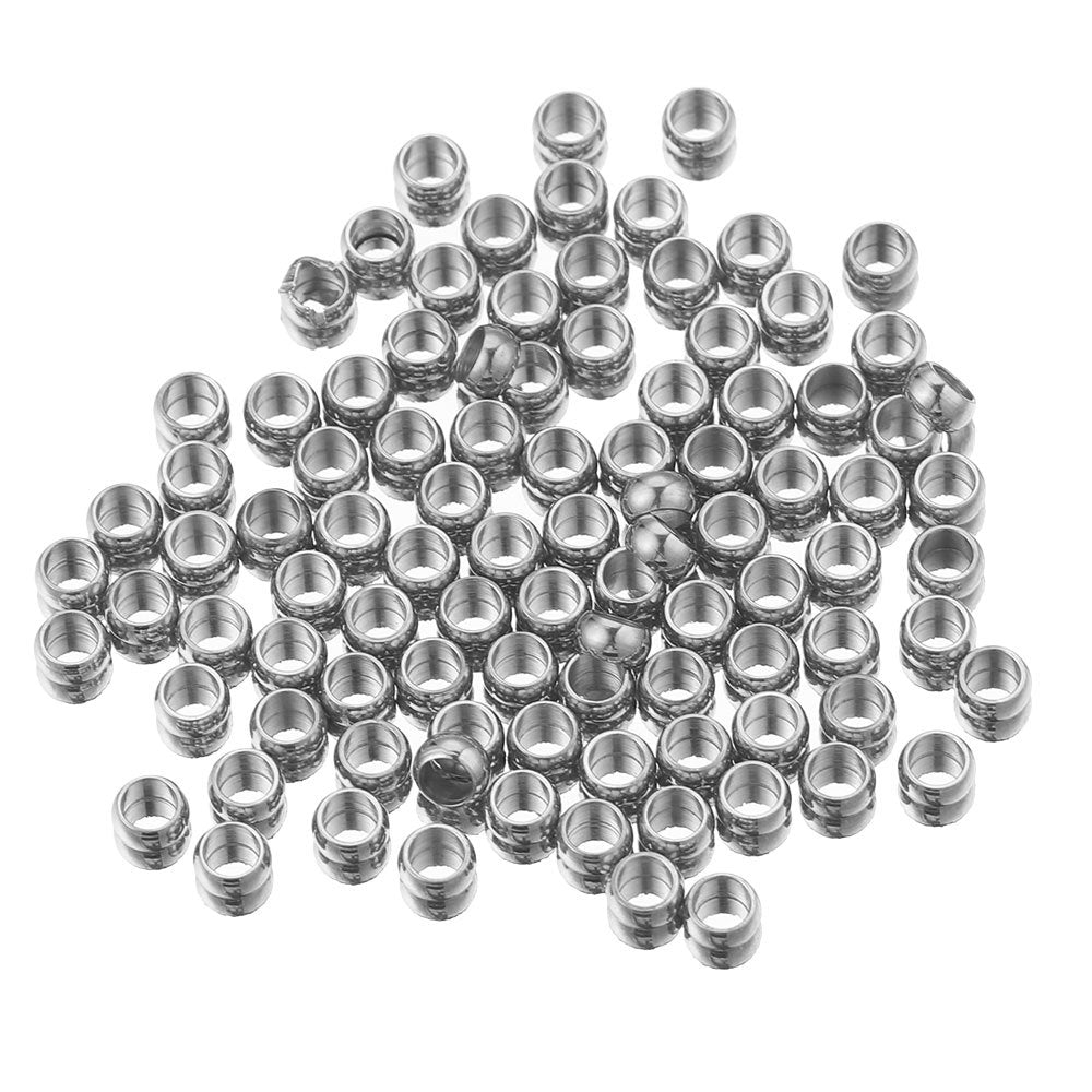 CB01 Crimp Beads Flatten Beads for Fixing Beads for DIY Jewelry Making Bracelet Necklace Making