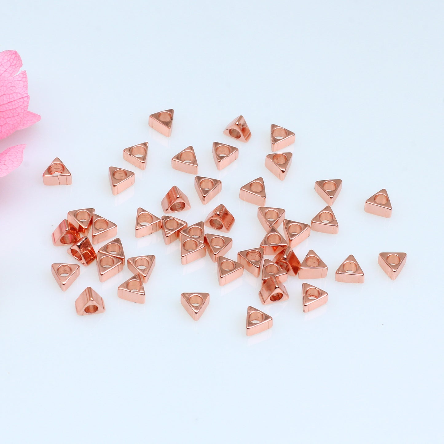 SPC12 Triangle Spacer Beads Charms Beads DIY Accessories for Jewelry Bracelet Necklace Design