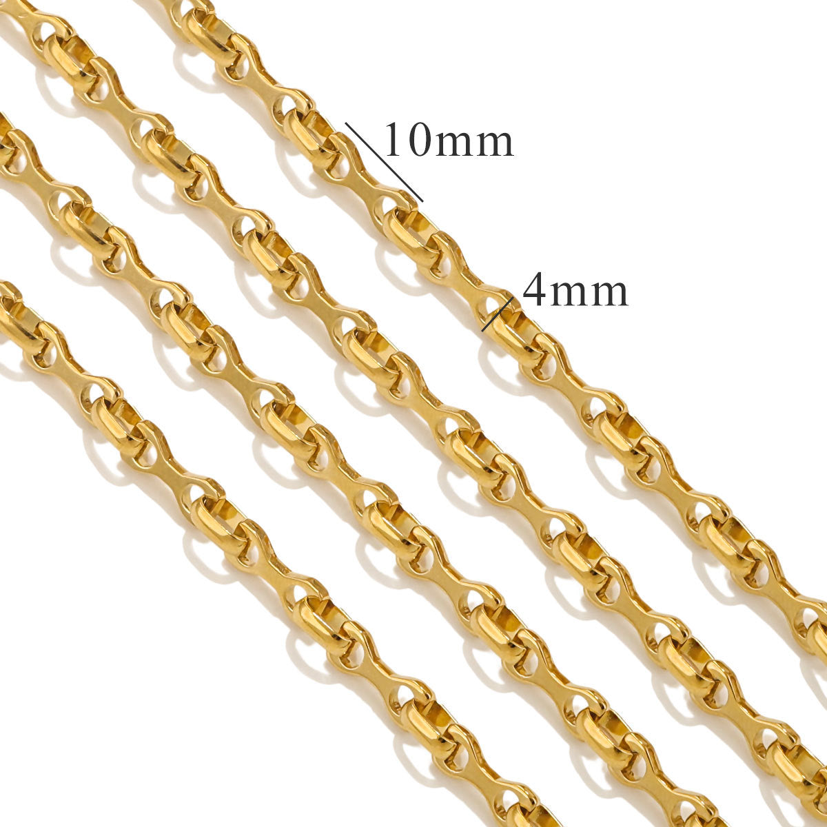 CH11 Titanium Steel Chain for DIY Necklace Jewelry 5 Meters Per Bag