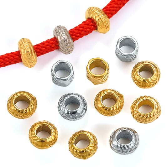 SPC69 3.5mm Hole Spacers Stainless Steel Charms Beads No Tarnish DIY Accessories