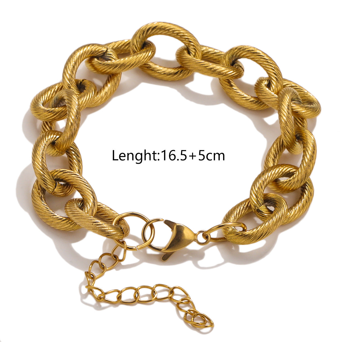 BR01 13mm Width Chain Bracelet Necklace Paper Clip Chain Bracelet 2025 New