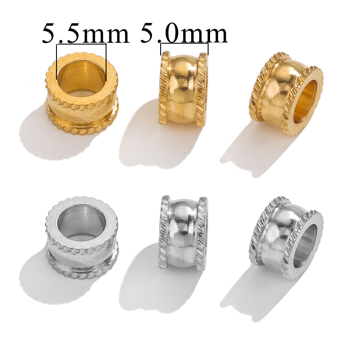 SPC55 Big Hole Spacer Charms Beads for String Bracelet DIY Jewelry