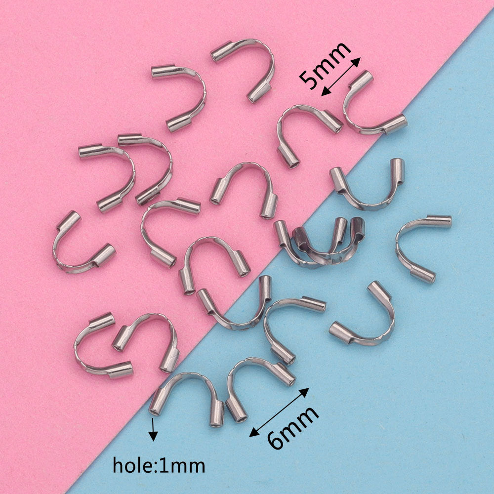 CB08 U Shape Protector Crimp Beads Accessories for DIY Jewelry