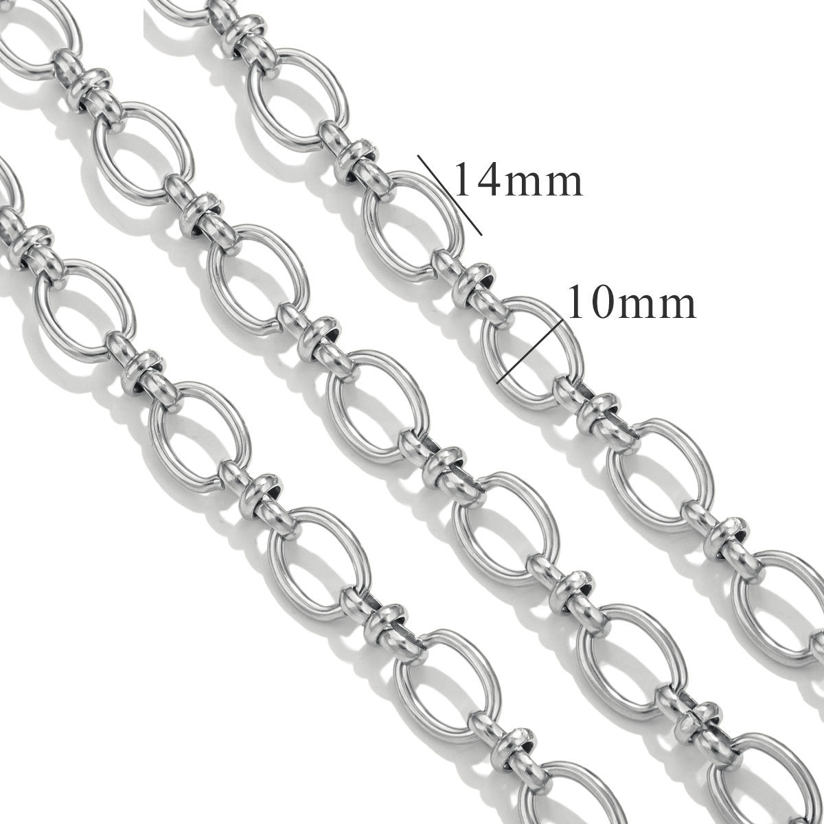 CH11 Titanium Steel Chain for DIY Necklace Jewelry 5 Meters Per Bag