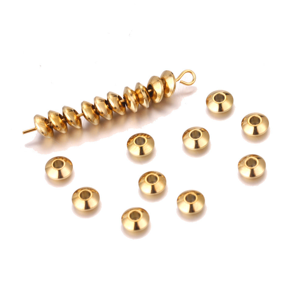 SPC52 Donut Abacus Shape Spacer Charms for DIY Bracelet Necklace Jewelry