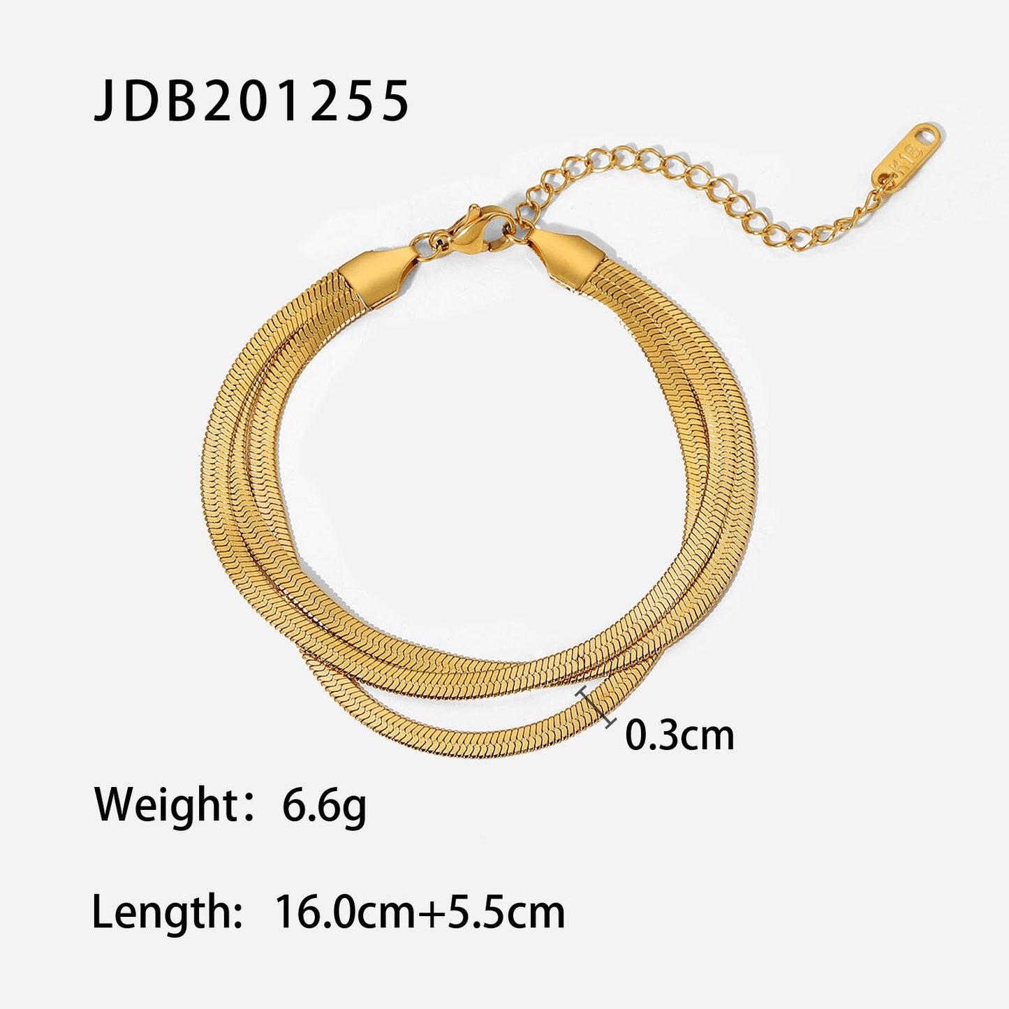 JDB2406002-PS Stainless Steel Bracelet With Zirconia and Pearl