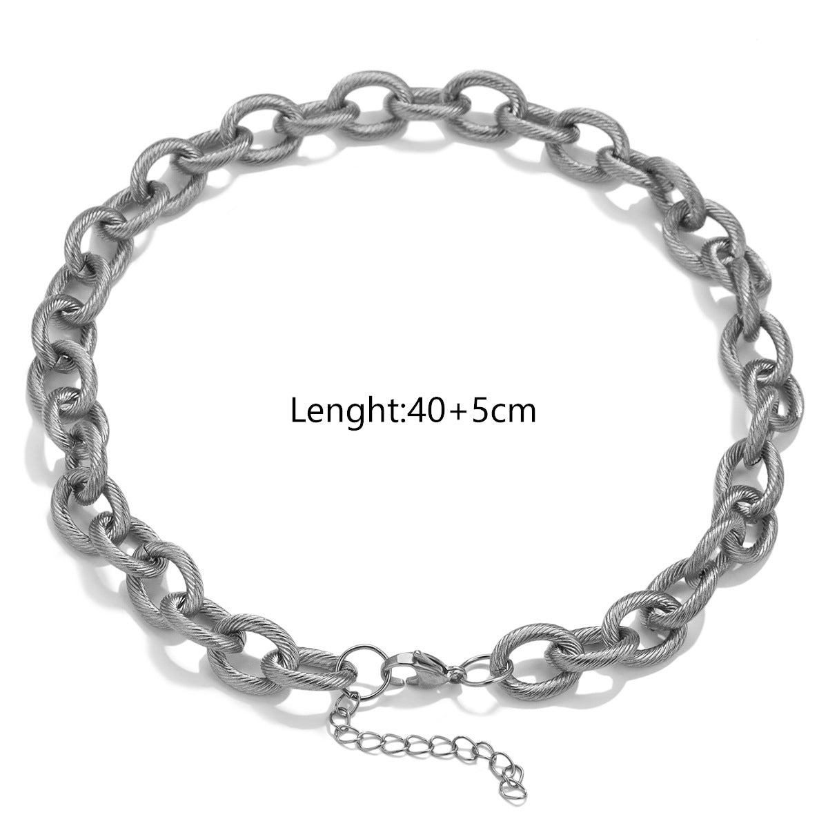 BR01 13mm Width Chain Bracelet Necklace Paper Clip Chain Bracelet 2025 New