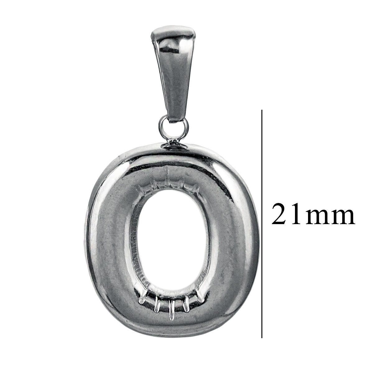 PD12 Puff Letter Pendant with Hook Stainless Steel No Tarnish Waterproof Golden Color Pendant