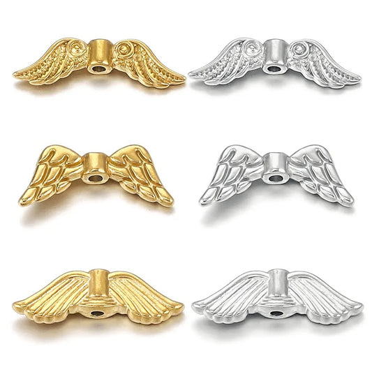 SPC24 Wing Shape Spacer Beads Charms Beads for DIY Bracelet Necklace Accessories