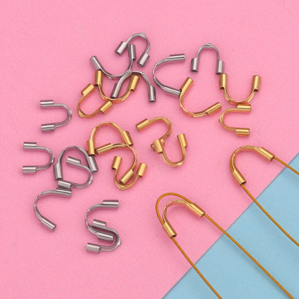 CB08 U Shape Protector Crimp Beads Accessories for DIY Jewelry