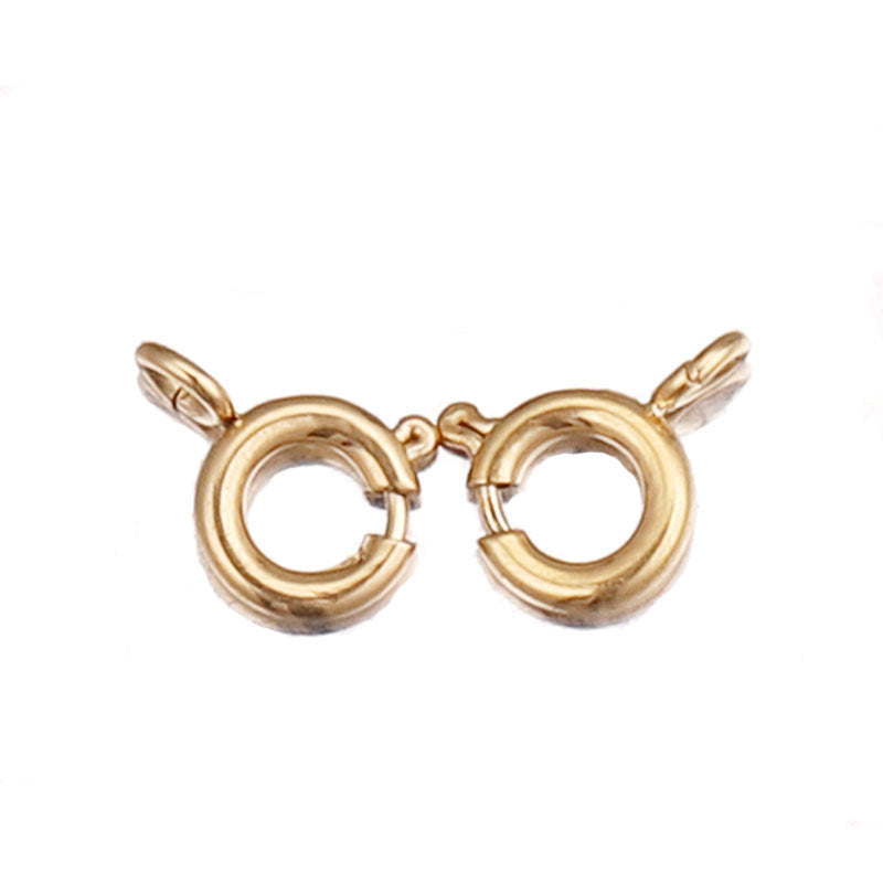 CL06 Spring Ring Clasp Two Colors Two Size Clasps for DIY Jewelry Making