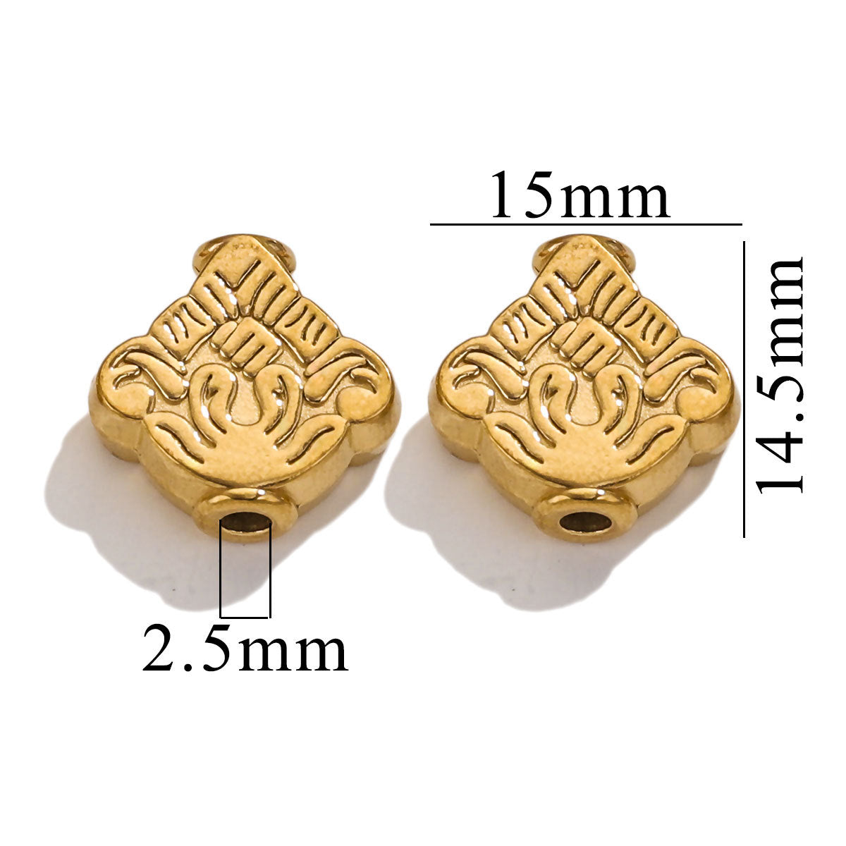 SPC29 Charms Beads Spacer Beads for Jewelry Bracelet Necklace Lotus Elephant Angle Skull Buddah Head Charms Accessories