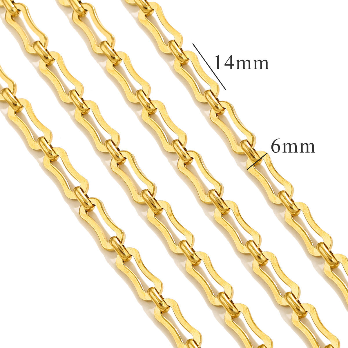 CH11 Titanium Steel Chain for DIY Necklace Jewelry 5 Meters Per Bag