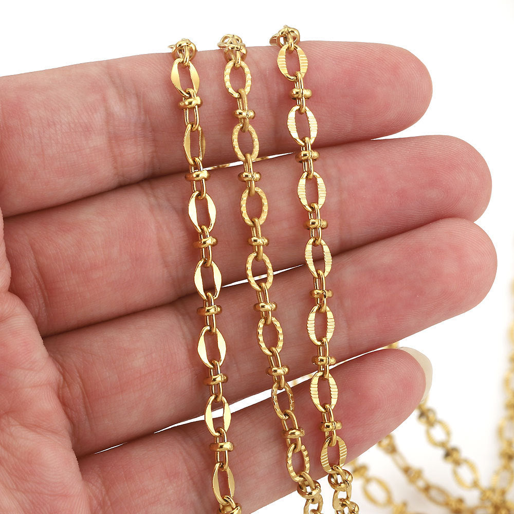 CH12 Designed Chain Stainless Steel Necklace Chain Sold by One Meter