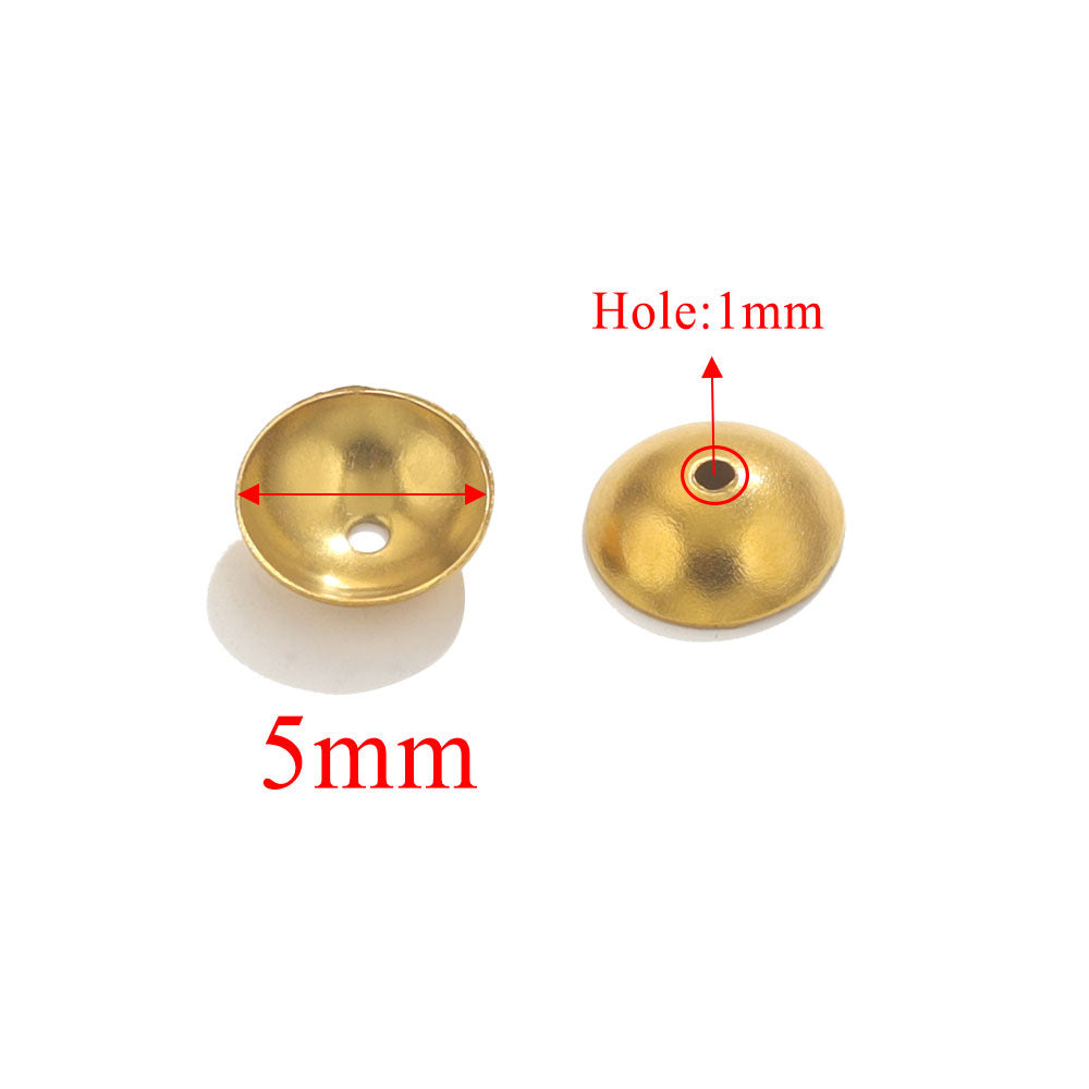 SPC42 Stainless Steel Spacers 4mm/5mm/6mm/8mm 18K Gold Plated White Gold Plated Spacers for DIY Jewelry Making