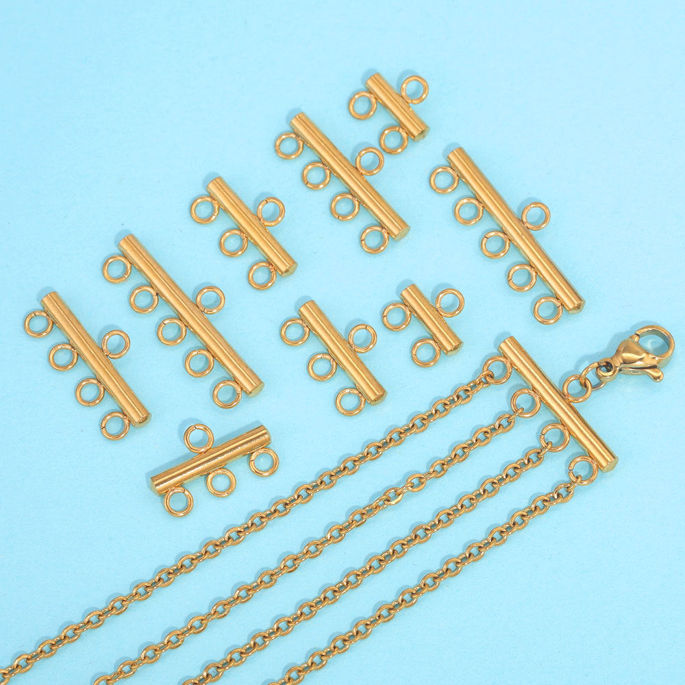 CL07 Chain Clasps Connecter Stainless Steel DIY Necklace Bracelet Connector Accessories