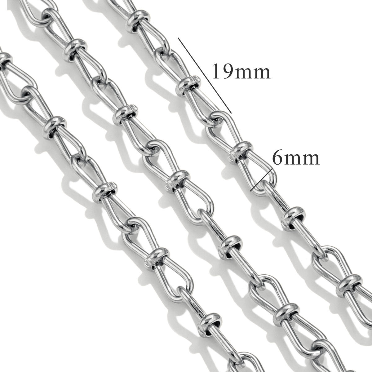 CH11 Titanium Steel Chain for DIY Necklace Jewelry 5 Meters Per Bag