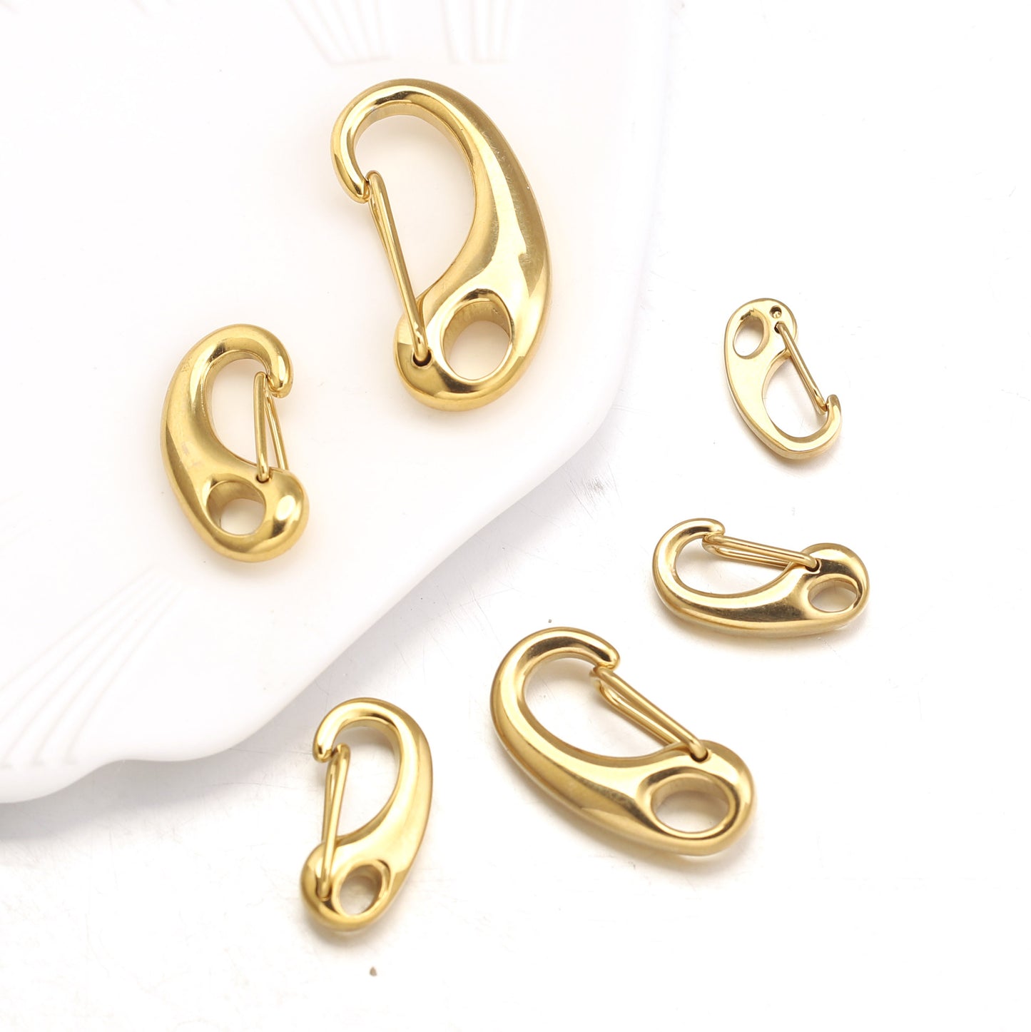 CL05 Stainless Steel Lobster Claw Clasps for DIY Jewelry Necklace Bracelet 10pcs Per Bag