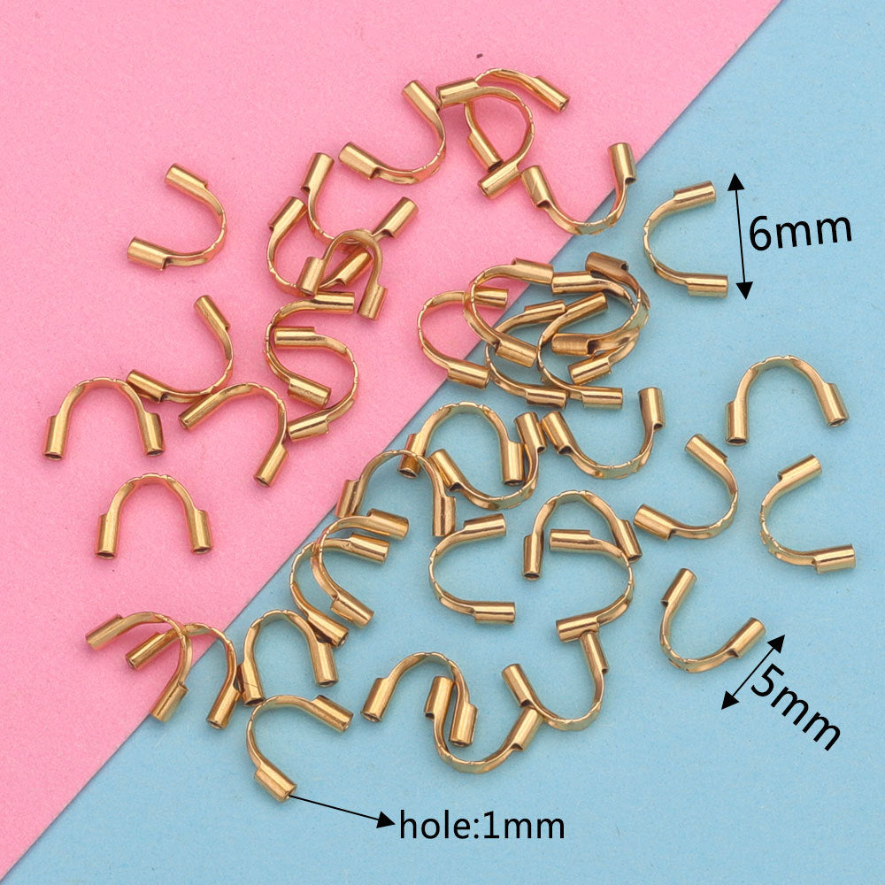 CB08 U Shape Protector Crimp Beads Accessories for DIY Jewelry