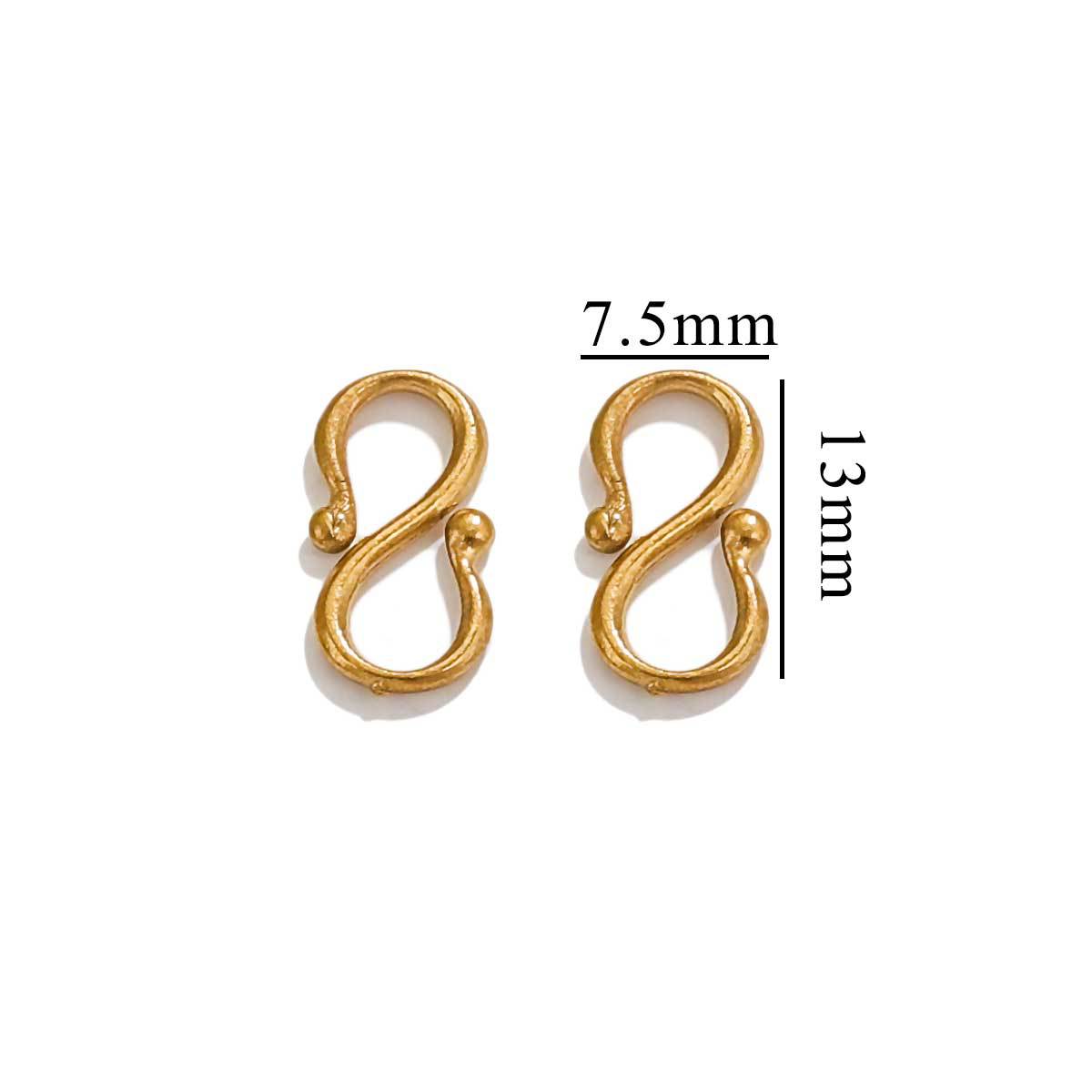 CL03 S Clasps M Clasps Stainless Steel 18K Gold Plated Clasps for DIY Jewelry Accessories