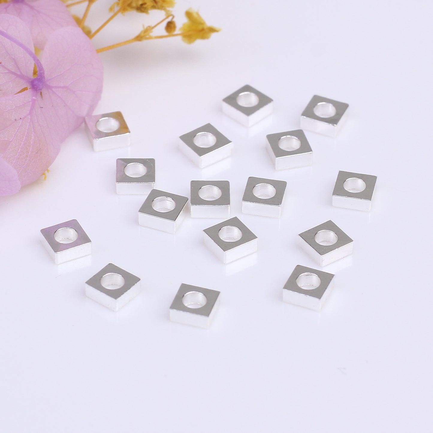 SPC16 Square Spacer Beads for DIY Making Jewelry Making Bracelet Necklace Accessries