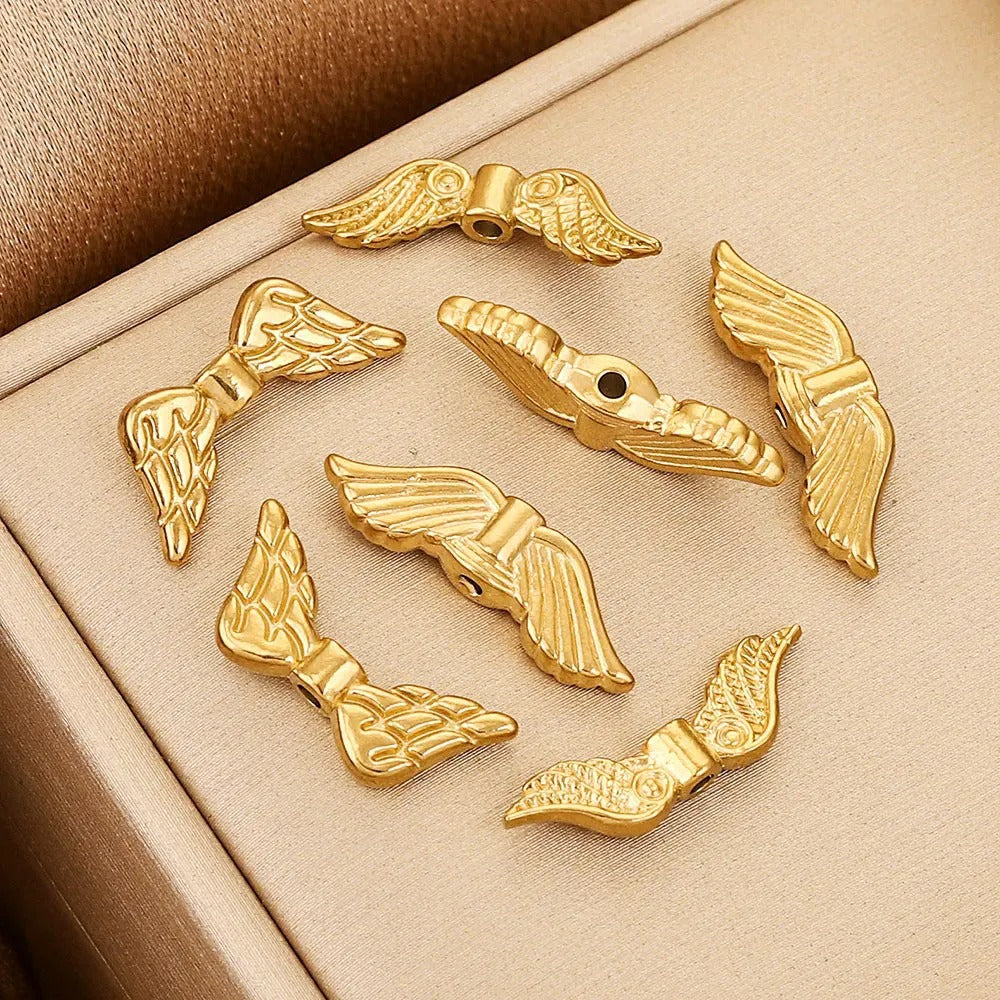 SPC24 Wing Shape Spacer Beads Charms Beads for DIY Bracelet Necklace Accessories