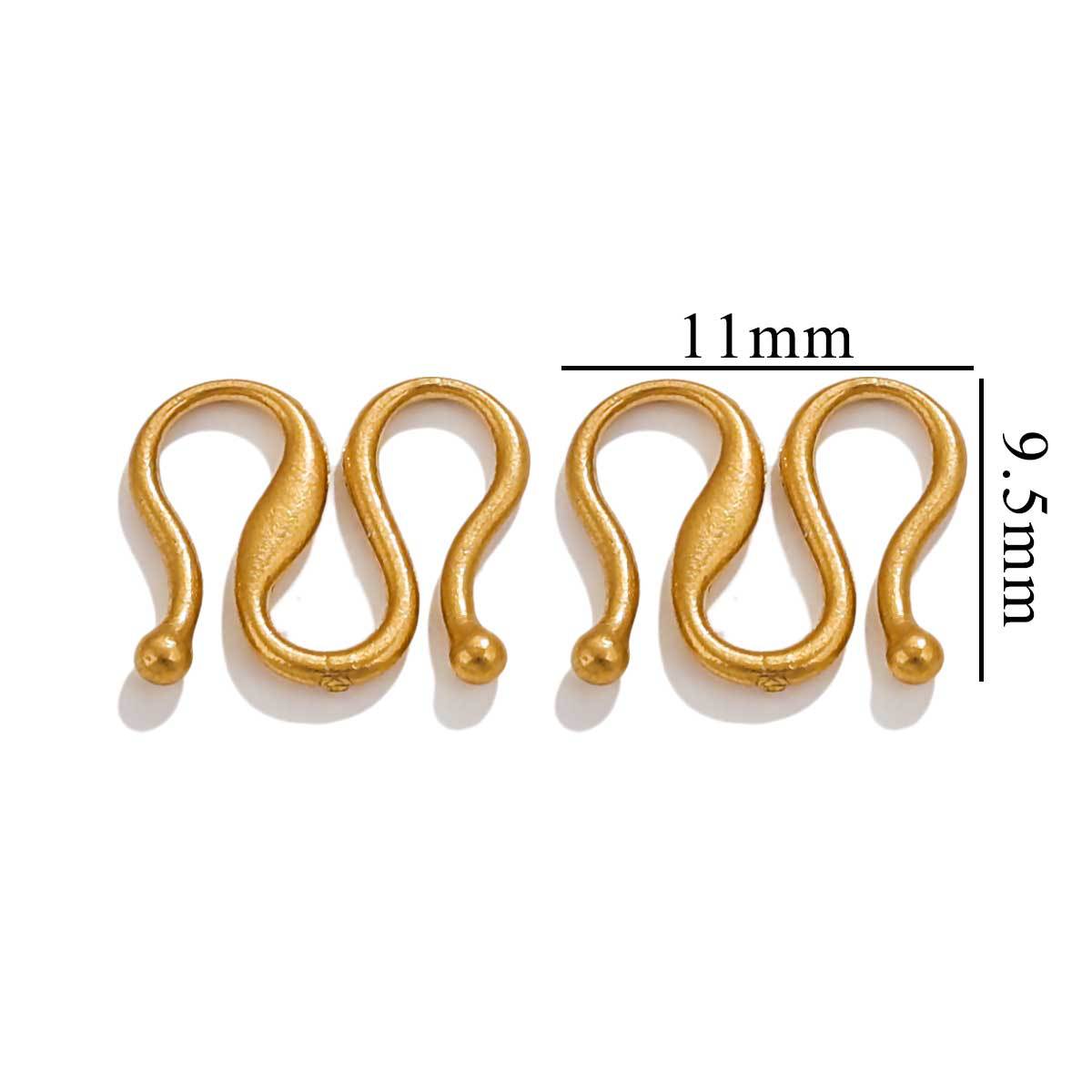 CL03 S Clasps M Clasps Stainless Steel 18K Gold Plated Clasps for DIY Jewelry Accessories