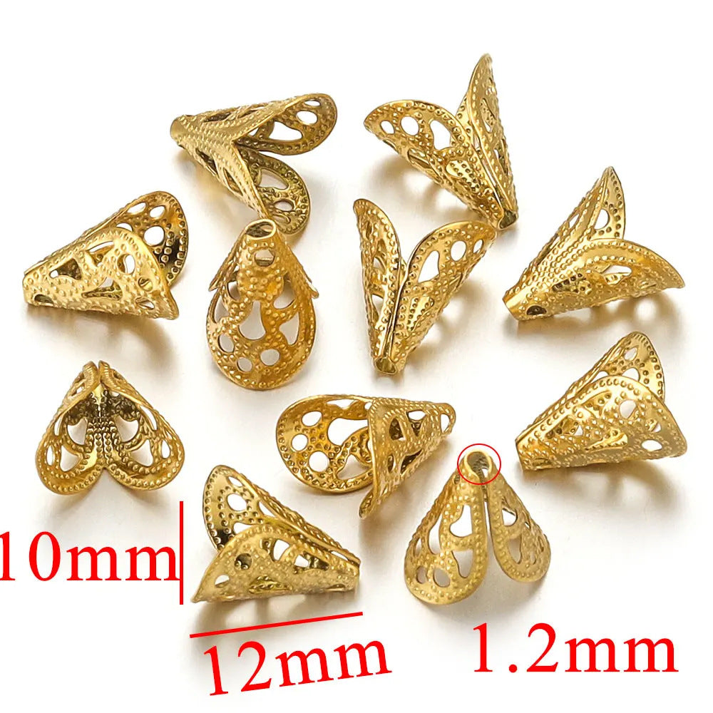 SPC73 Stainless Steel Flower Tower Spacers for DIY Jewelry Making