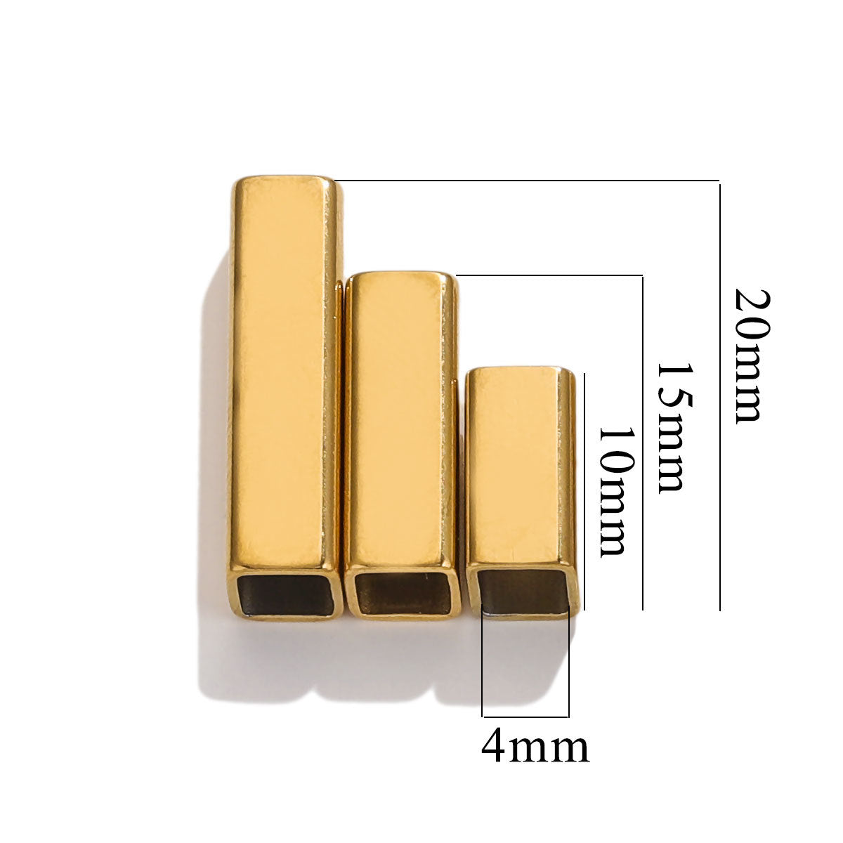 SPC48 Cuboid Spacer Beads Charms for DIY Bracelet Necklace